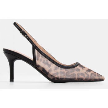 γόβες με animal print λεπτομέρεια  σε προσφορά