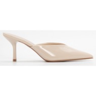  mules μυτερά - μπεζ