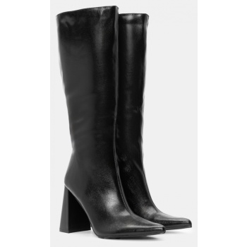 μπότες μονόχρωμες μυτερές - μαύρο σε προσφορά