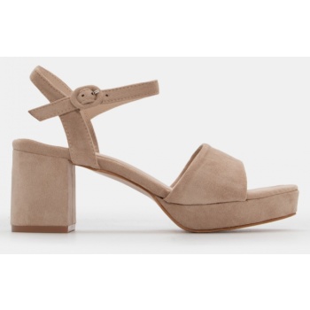 πέδιλα με μπαρέτα - μπεζ σε προσφορά