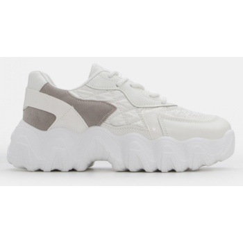 sneakers chunky με λεπτομέρεια καπιτονέ σε προσφορά