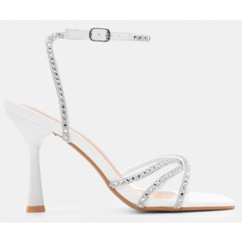 πέδιλα με χιαστί μπαρέτα & strass  σε προσφορά