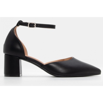 γόβες μυτερές με μπαρέτα - μαύρο σε προσφορά