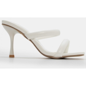 mules με διπλά λουράκια - λευκό σε προσφορά