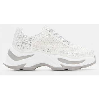 sneakers με δίχτυ & διακοσμητικά strass σε προσφορά