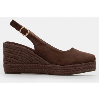 πλατφόρμες εσπαντρίγιες με τόκα - καφέ σε προσφορά