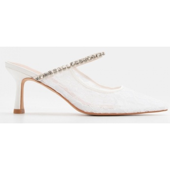 mules μυτερά με διακοσμητικές πέτρες  σε προσφορά