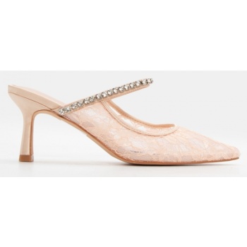 mules μυτερά με διακοσμητικές πέτρες  σε προσφορά