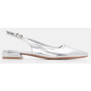 γοβάκια slingback μυτερά - ασημί σε προσφορά