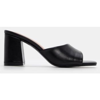 mules με φαρδιά φάσα - μαύρο σε προσφορά