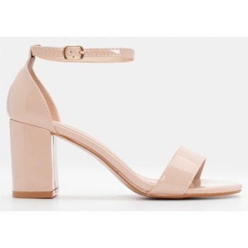 πέδιλα με μπαρέτα - μπεζ σε προσφορά