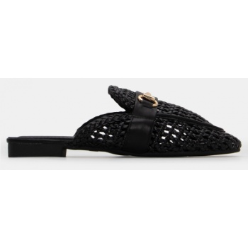 mules με πλεκτή πλέξη & διακοσμητική σε προσφορά
