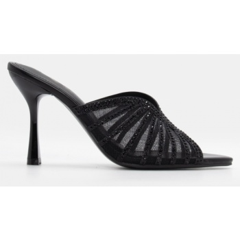 mules με δίχτυ από διακοσμημένο strass σε προσφορά
