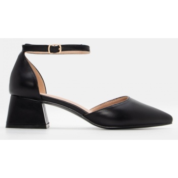 γόβες μυτερές με μπαρέτα - μαύρο σε προσφορά