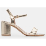  πέδιλα με τακούνι & μπαρέτα - χρυσό