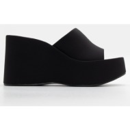  πλατφόρμες με φαρδιά φάσα - μαύρο