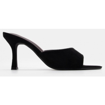 mules με φαρδιά φάσα - μαύρο σε προσφορά