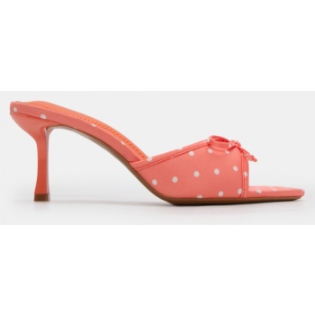 mules με διακοσμητικό φιόγκο - πορτοκαλί σε προσφορά