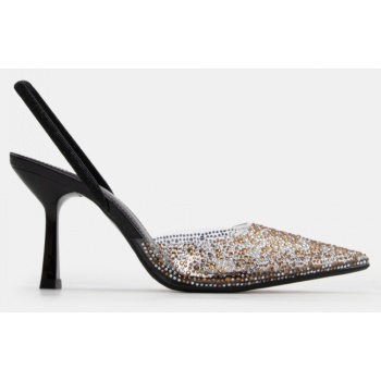 mules με διαφάνεια από strass & λάστιχο σε προσφορά