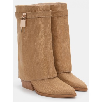 μπότες cowboy με εφέ αναδιπλούμενης σε προσφορά