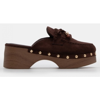 clogs σαμπό με διακοσμητικό φιόγκο  σε προσφορά