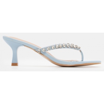 mules με διακοσμητικές πέτρες - γαλάζιο σε προσφορά