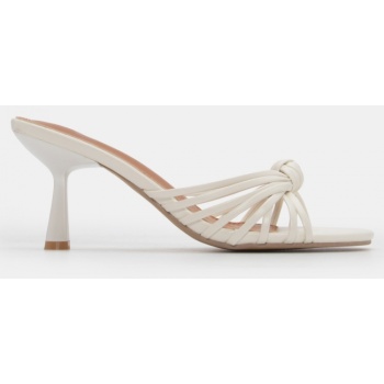 mules με σχέδιο κόμπο - λευκό σε προσφορά