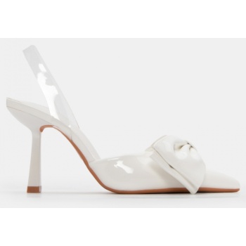 γόβες μυτερές με διάφανο λουράκι  σε προσφορά