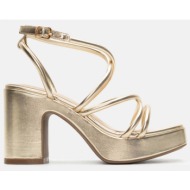  πλατφόρμες με πολλαπλά λουράκια - χρυσό