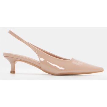 γόβες slingback μυτερές - μπεζ σε προσφορά