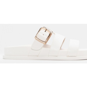 σανδάλια flatform με τόκα - λευκό σε προσφορά