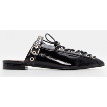 mules μυτερά με κορδόνια & διακοσμητικό σε προσφορά