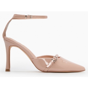 γόβες με μπαρέτα & διακοσμητικό λουράκι σε προσφορά