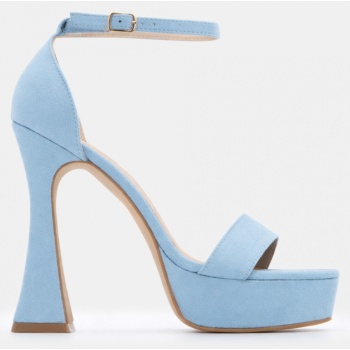 πέδιλα με φιάπα & μπαρέτα - γαλάζιο σε προσφορά