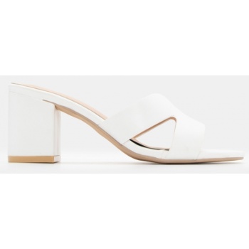 mules με ανοίγματα στο πλάι - λευκό σε προσφορά