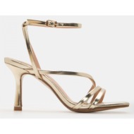  πέδιλα με λουράκια & μπαρέτα - χρυσό