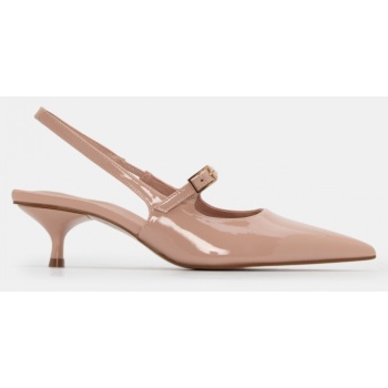 γόβες μυτερές με λουράκι & λάστιχο  σε προσφορά