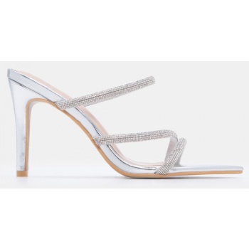 mules μυτερά με διακοσμητικό strass  σε προσφορά