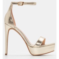  πέδιλα με μπαρέτα & φιάπα - χρυσό