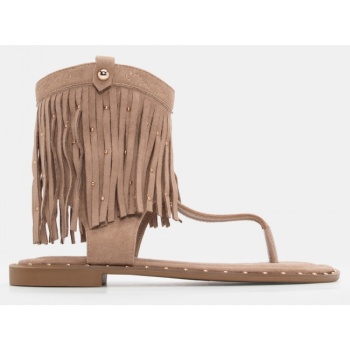 flat σανδάλια boho με διακοσμητικά σε προσφορά