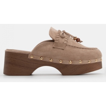 clogs σαμπό με διακοσμητικό φιόγκο  σε προσφορά