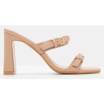 mules με διπλές τόκες - nude σε προσφορά