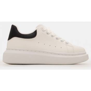 sneakers δίσολα - άσπρο+μαύρο σε προσφορά