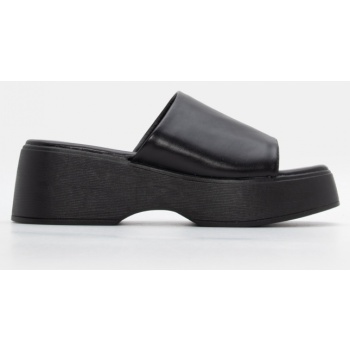 πλατφόρμες με φαρδιά φάσα - μαύρο σε προσφορά