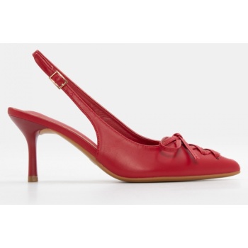 γόβες μυτερές με διακοσμητικό φιόγκο  σε προσφορά