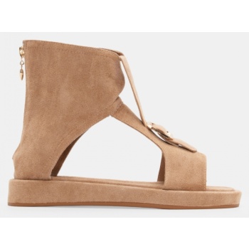 σανδάλια flatform με φερμουάρ από πίσω σε προσφορά