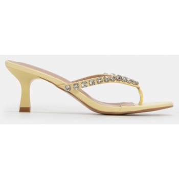 mules με διακοσμητικές πέτρες - κίτρινο σε προσφορά