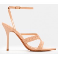  πέδιλα μυτερά με μπαρέτα - μπεζ