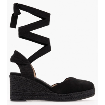 πλατφόρμες εσπαντρίγιες lace up - μαύρο σε προσφορά