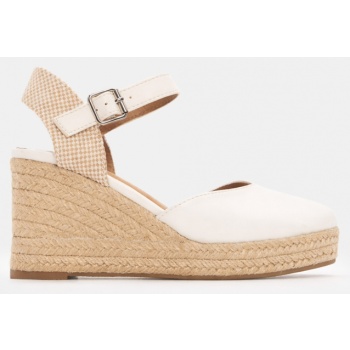 πλατφόρμες εσπαντρίγιες με τόκα - λευκό σε προσφορά